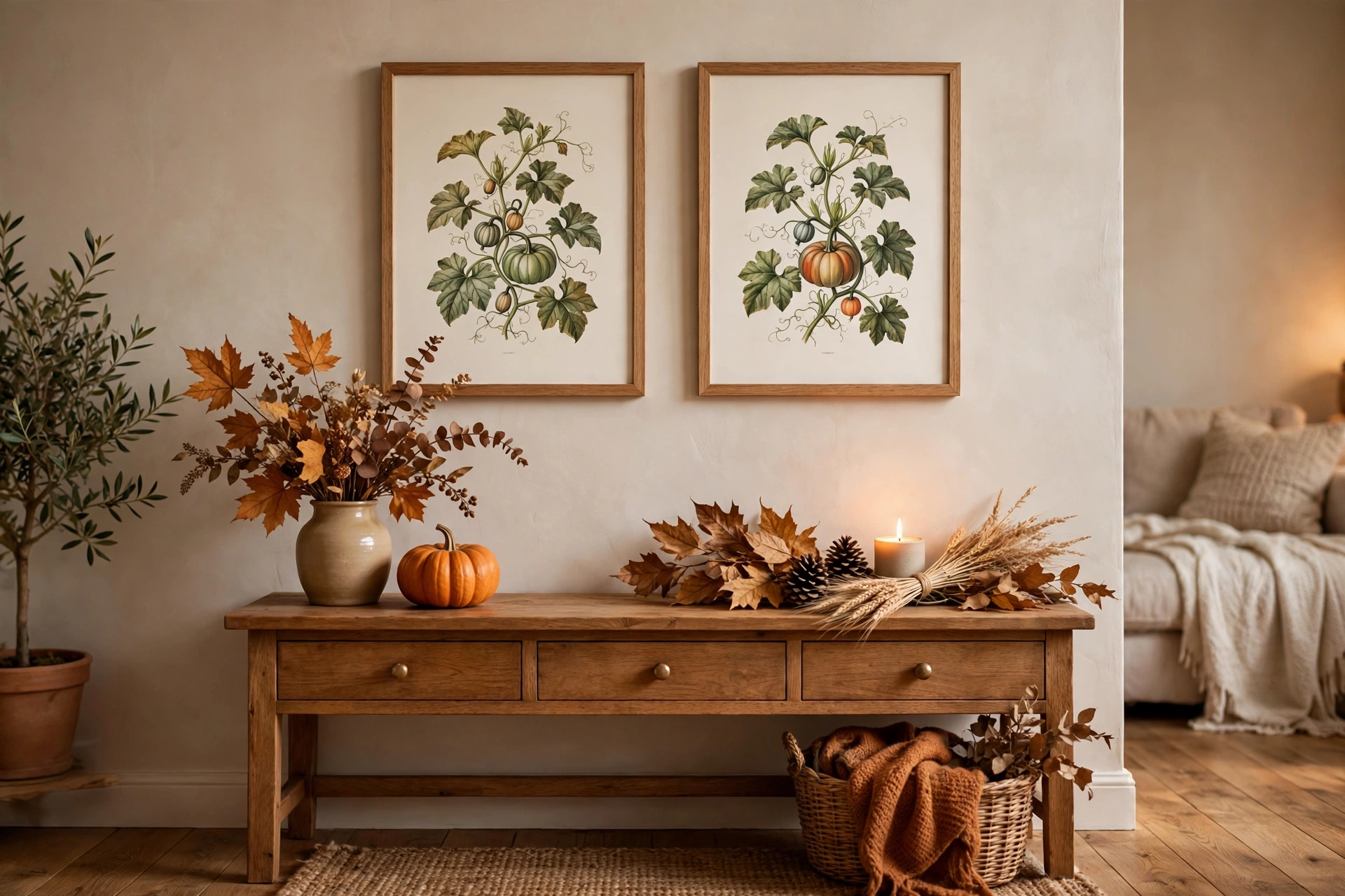 Pumpkin wall art