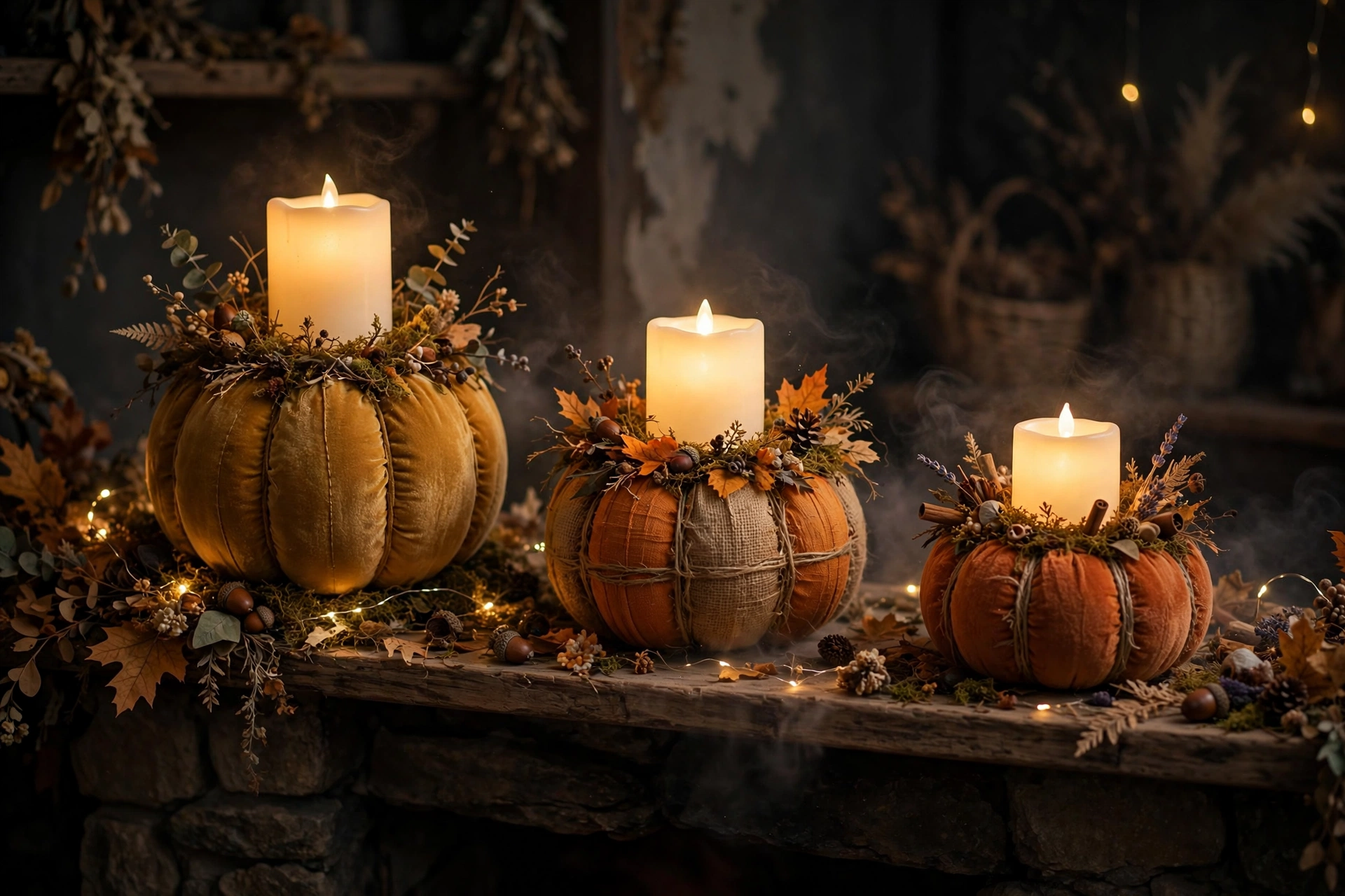 Floating Candle Pumpkin Luminaries