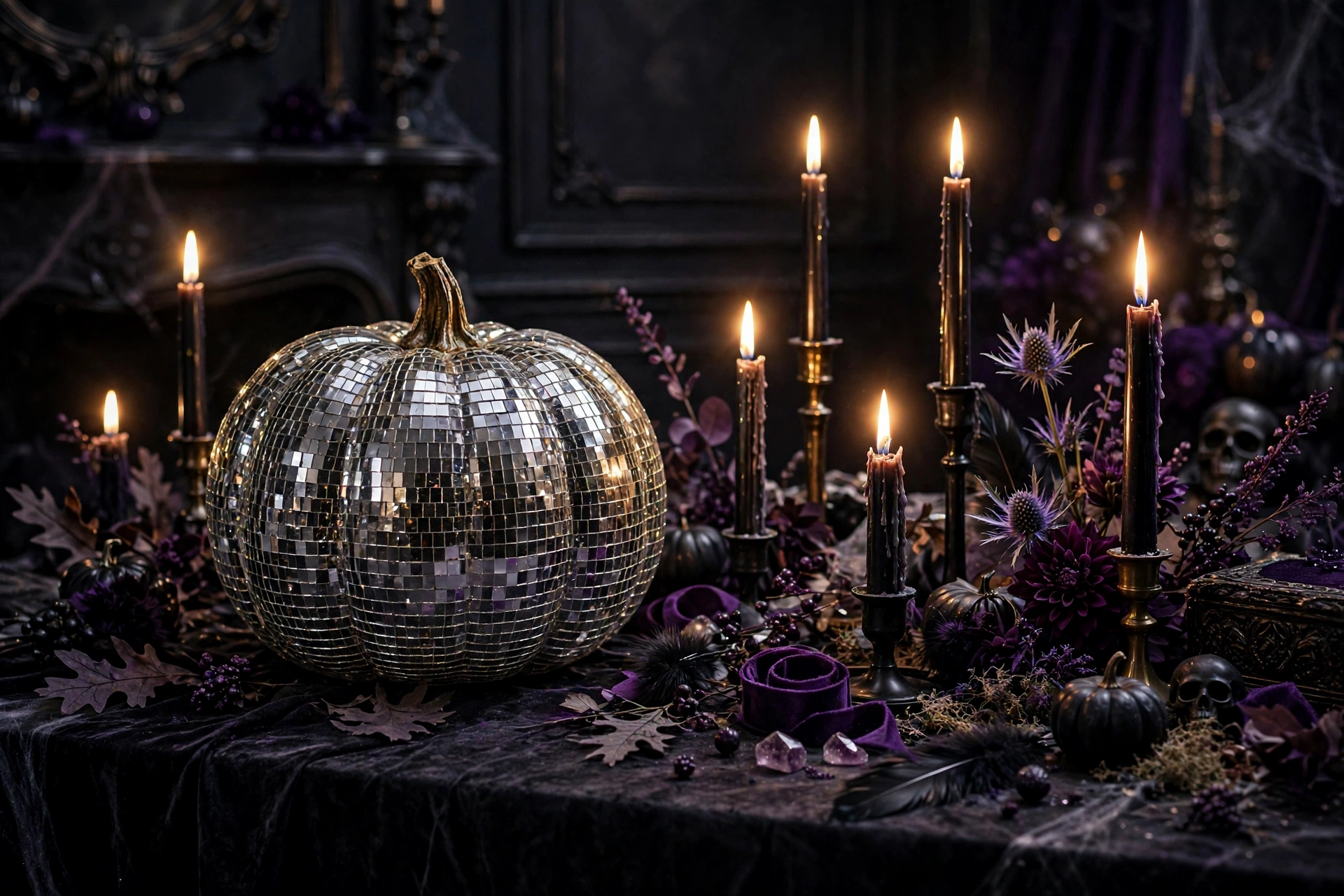Mirror-Shard Mosaic Pumpkins