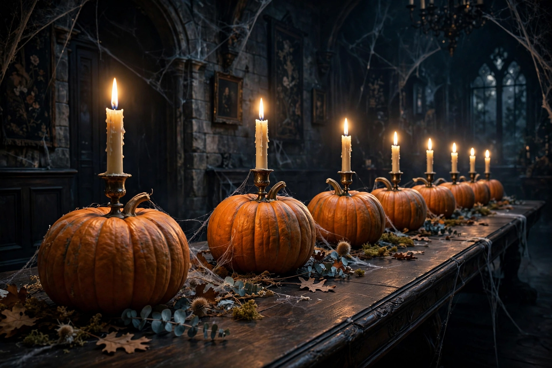 Candelabra Pumpkin Holders
