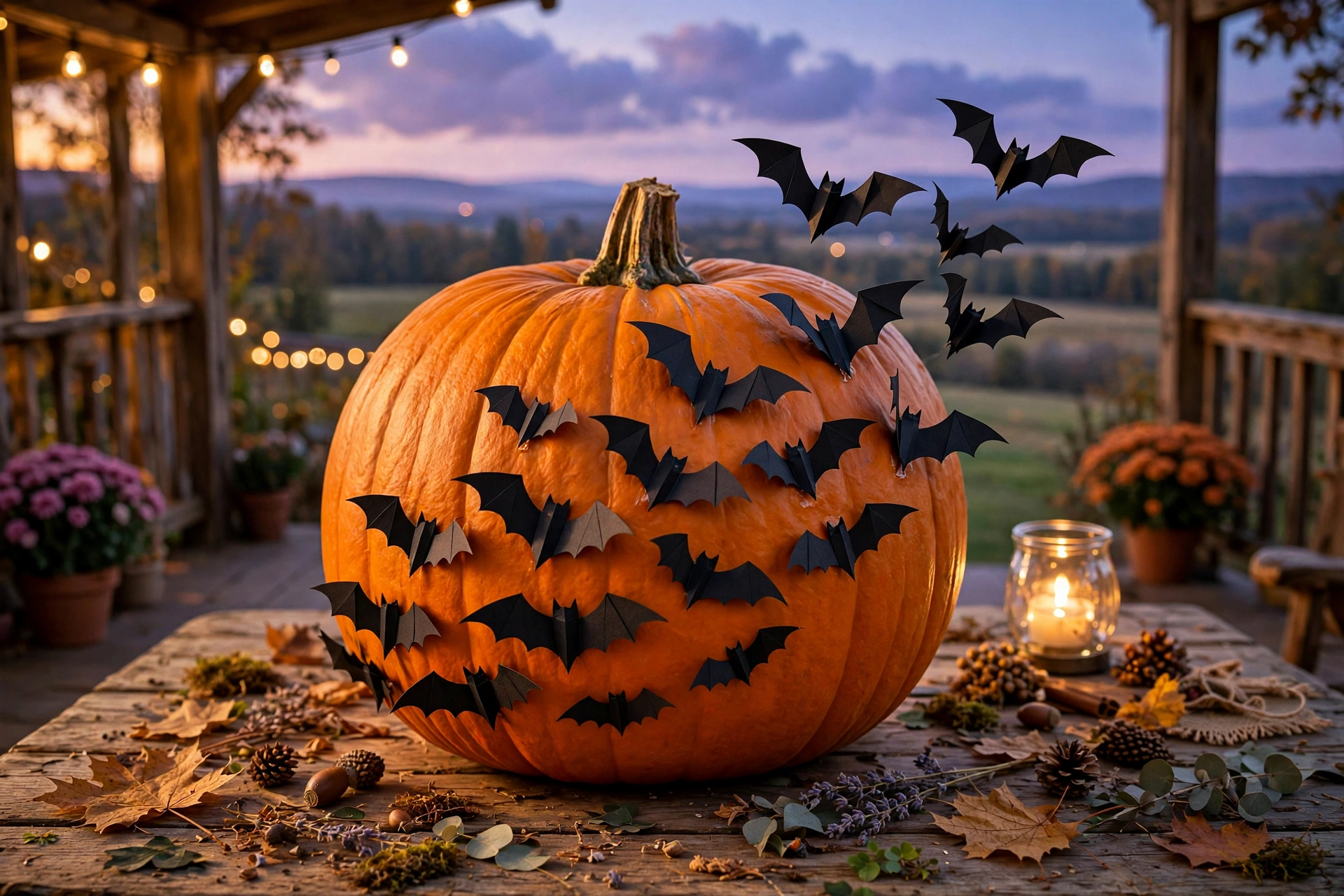 Bat-Cutout Pumpkins