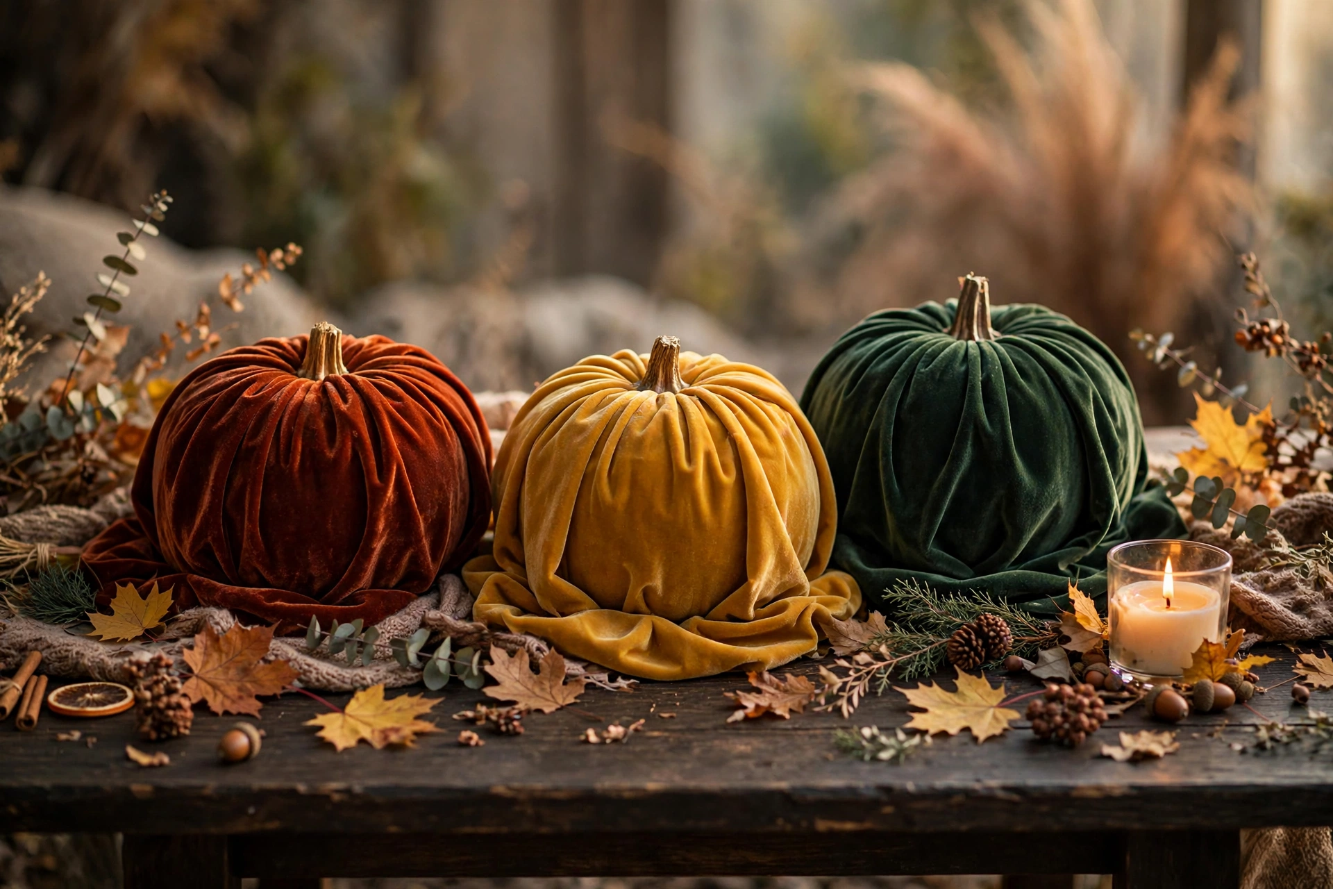 Velvet Pumpkins