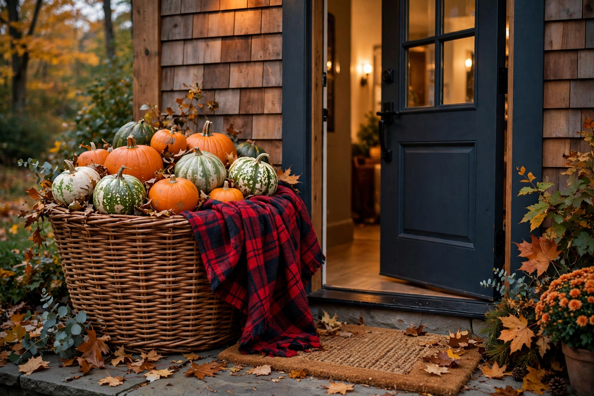 Pumpkin Entryway Basket