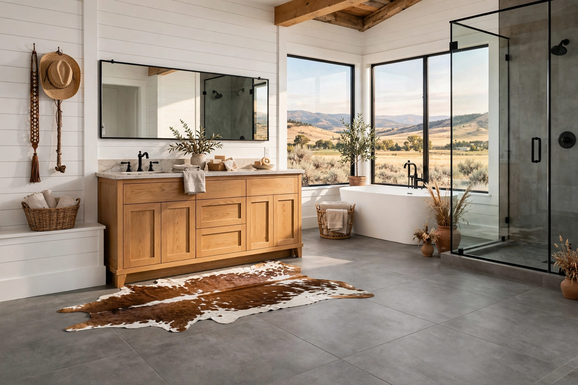 Choose concrete-look floor tile