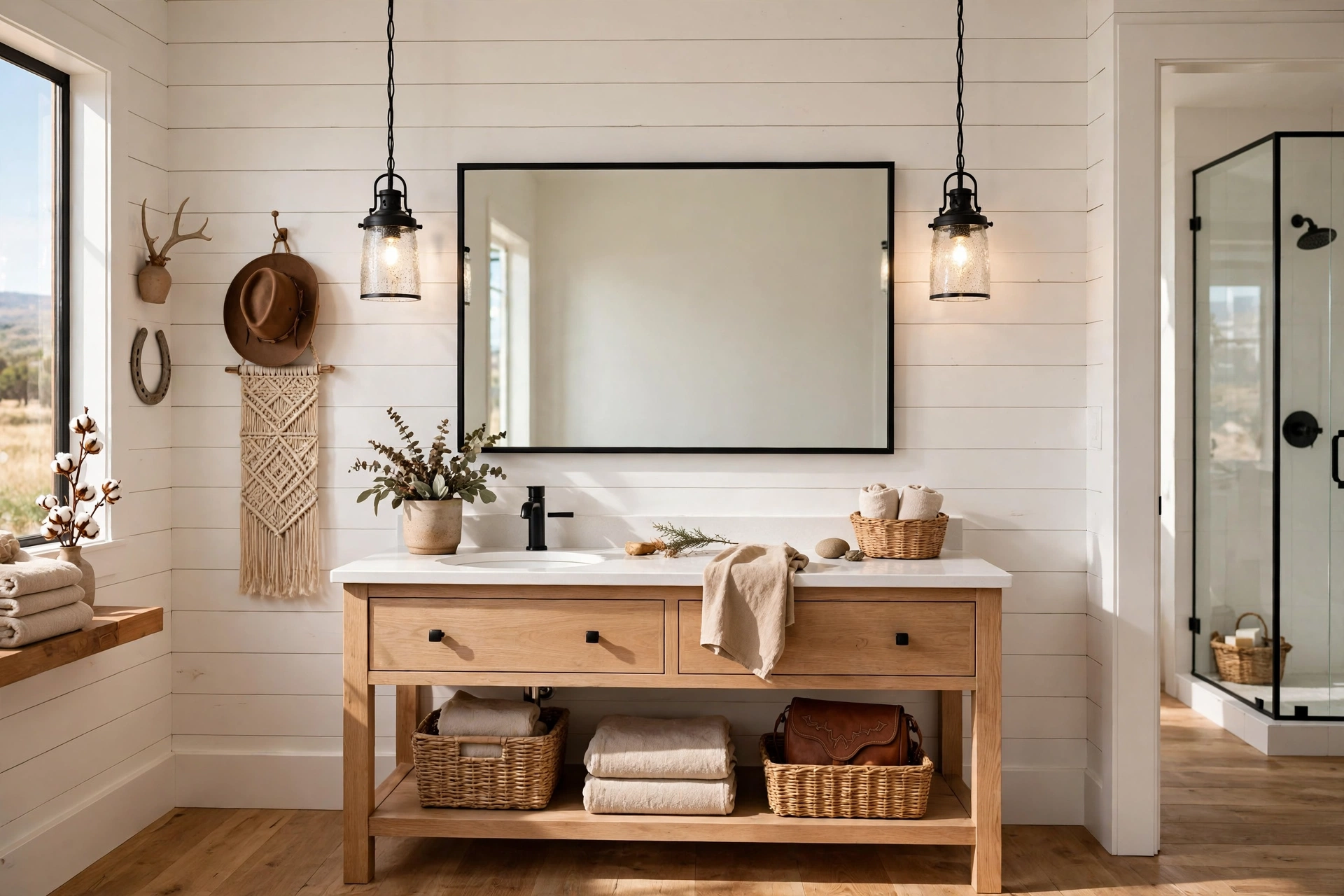 Hang modern farmhouse pendants