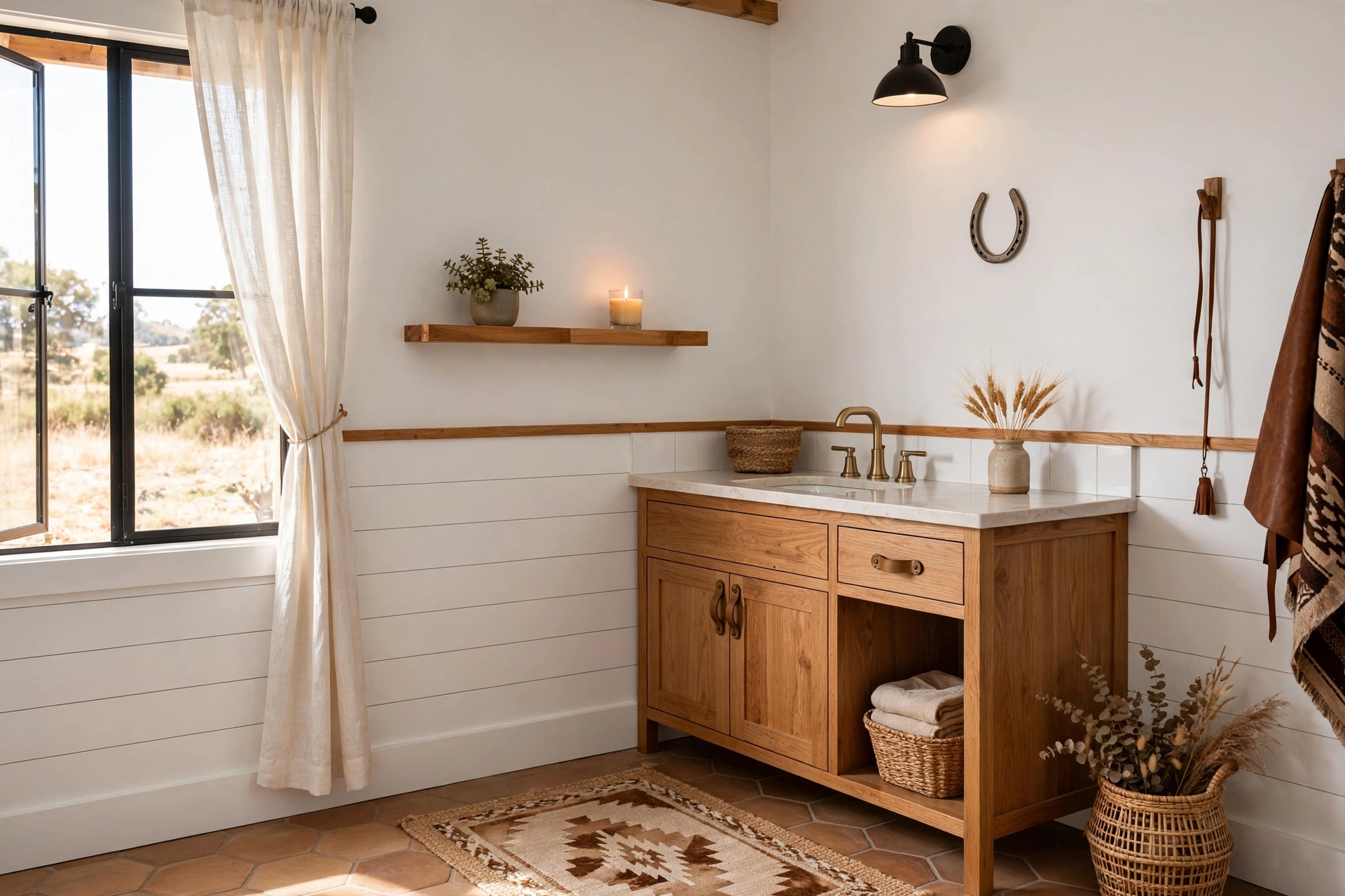 Wainscot a half wall in shiplap
