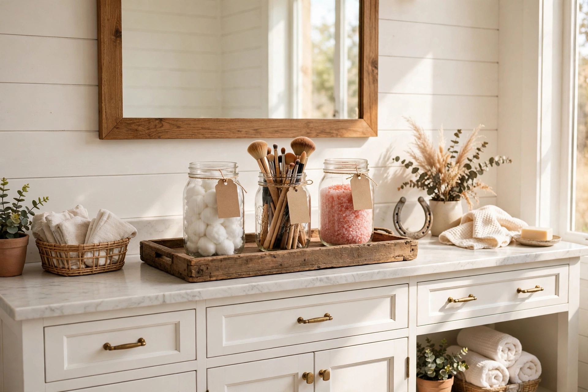 Organize with mason jars