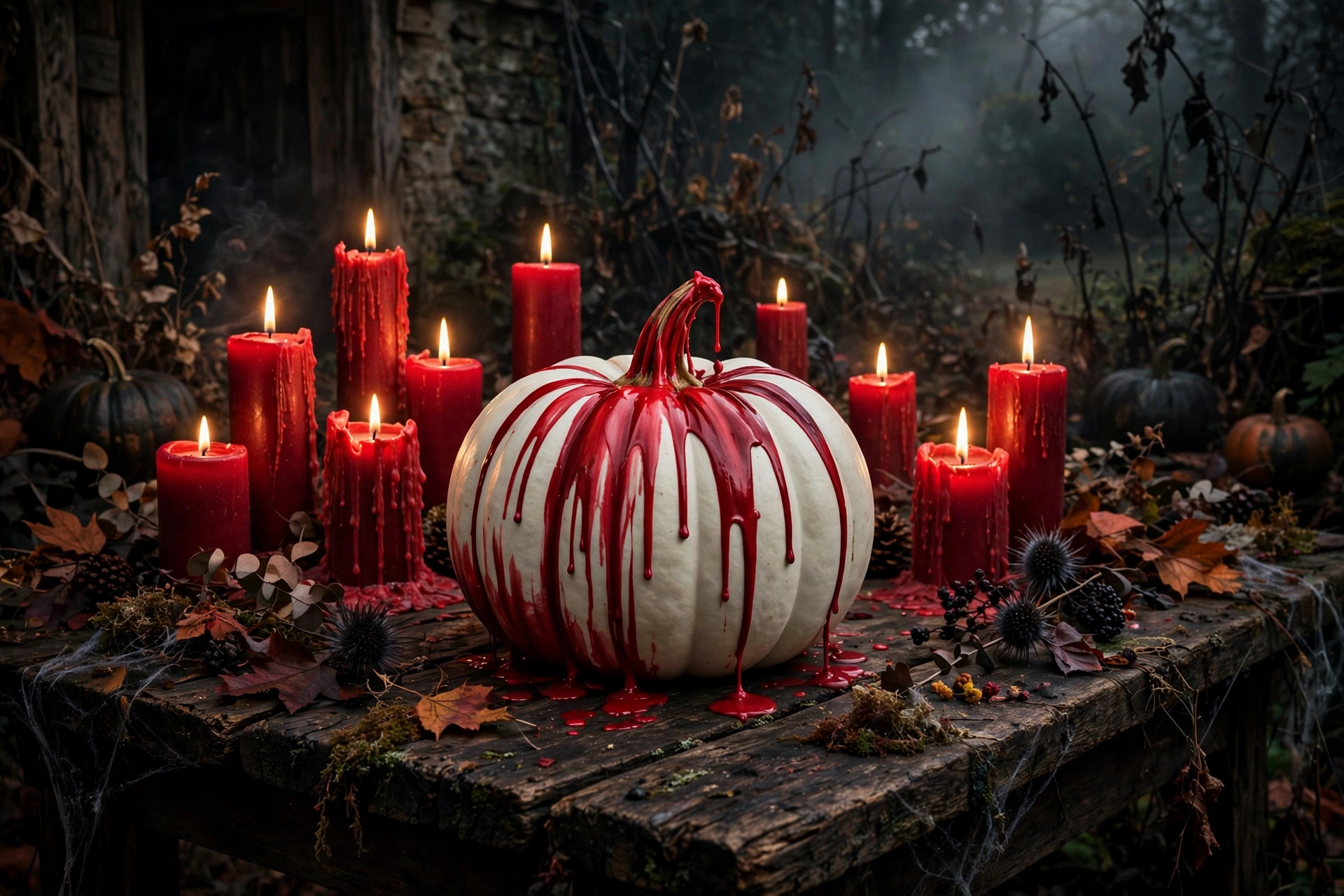 Bleeding Candle Pumpkins