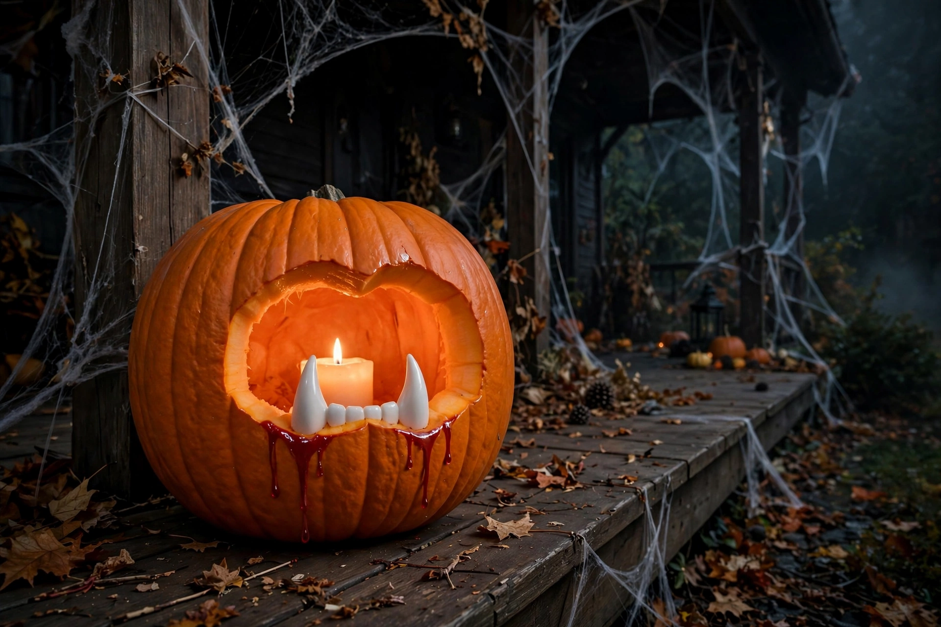 Vampire Fang Pumpkins