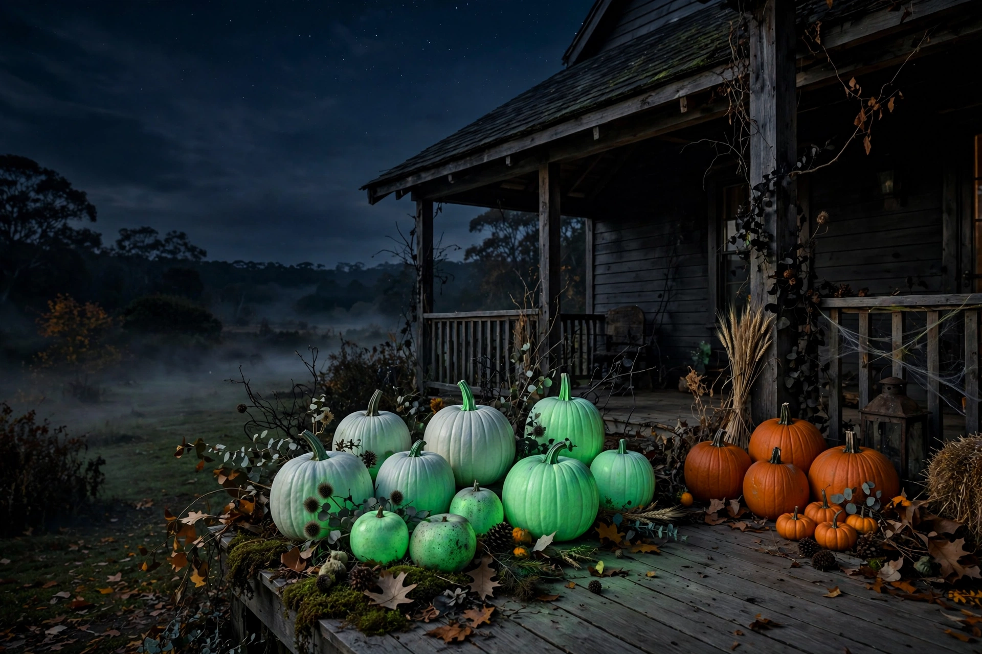 Glow-in-the-Dark Painted Pumpkins