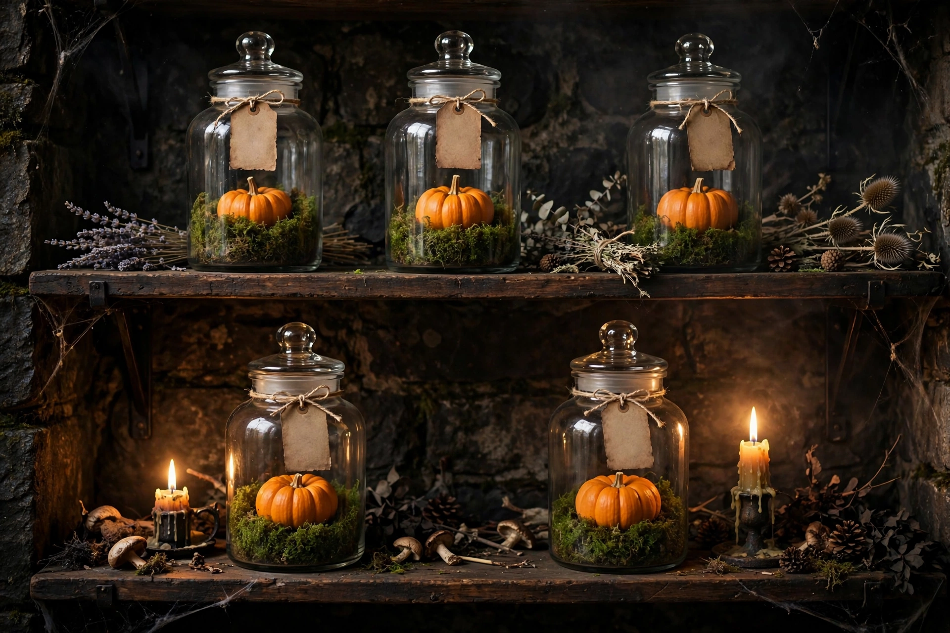 Pumpkin Apothecary Jars