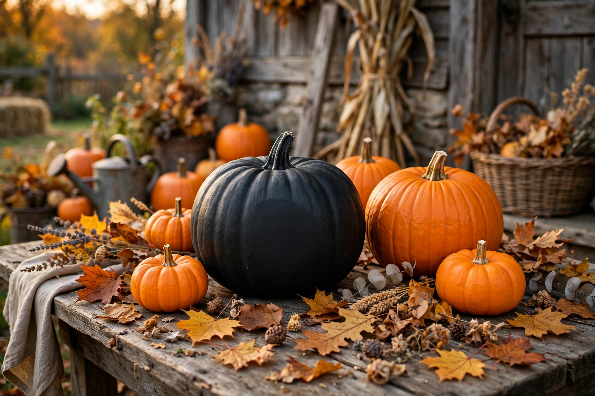 Chalkboard-Painted Pumpkins