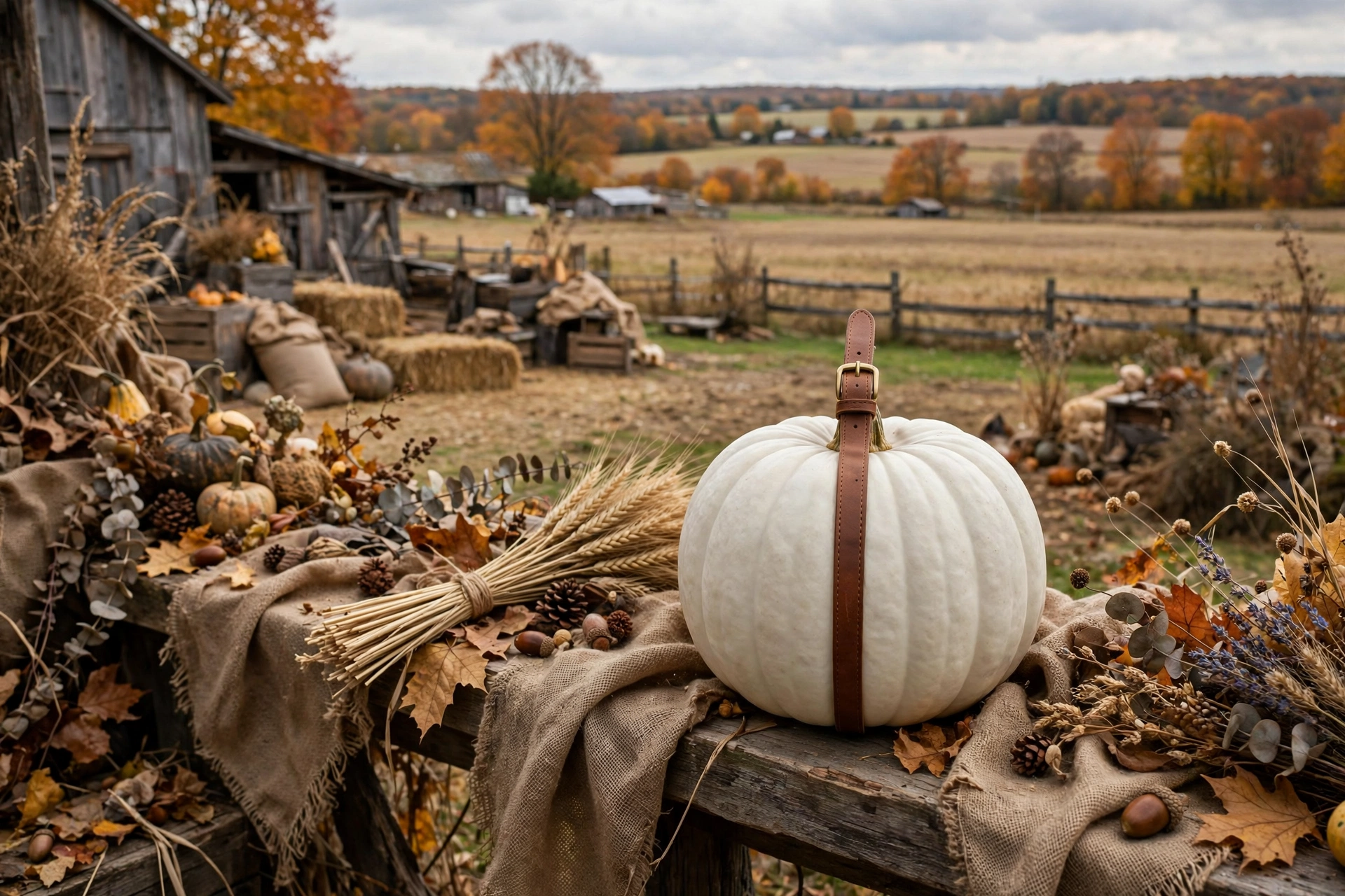 Leather-Strap Pumpkins