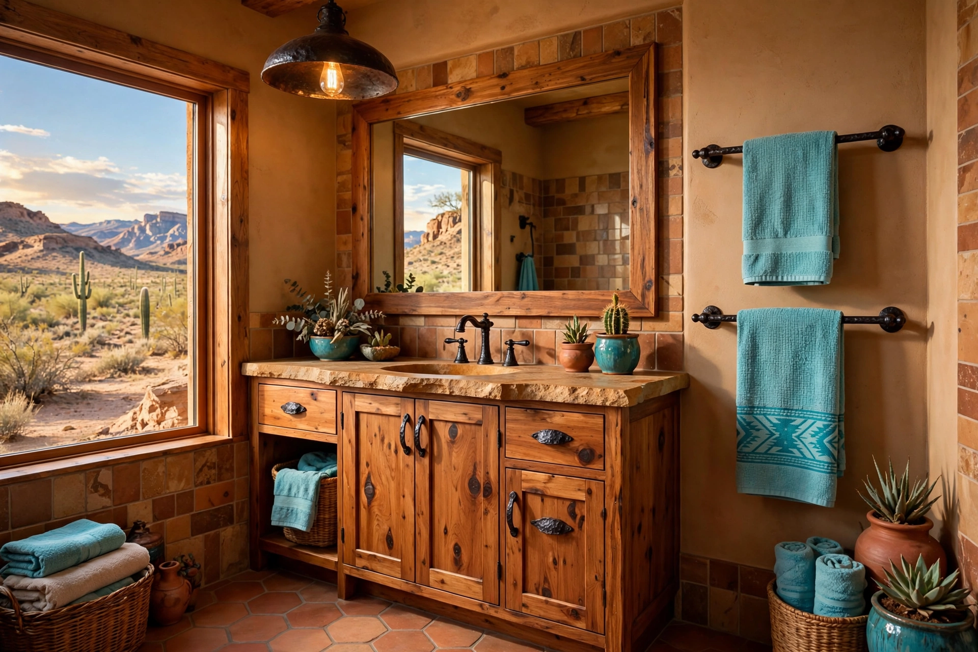 Install oil-rubbed bronze fixtures