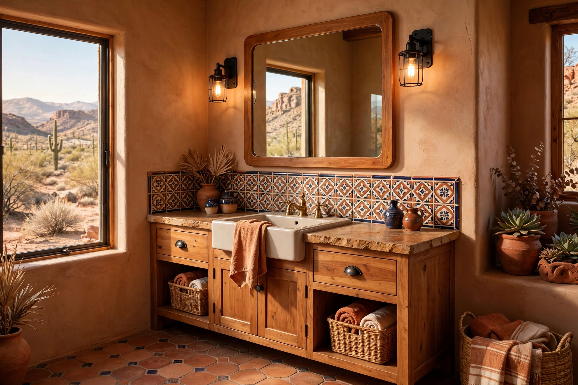 Add a patterned tile backsplash