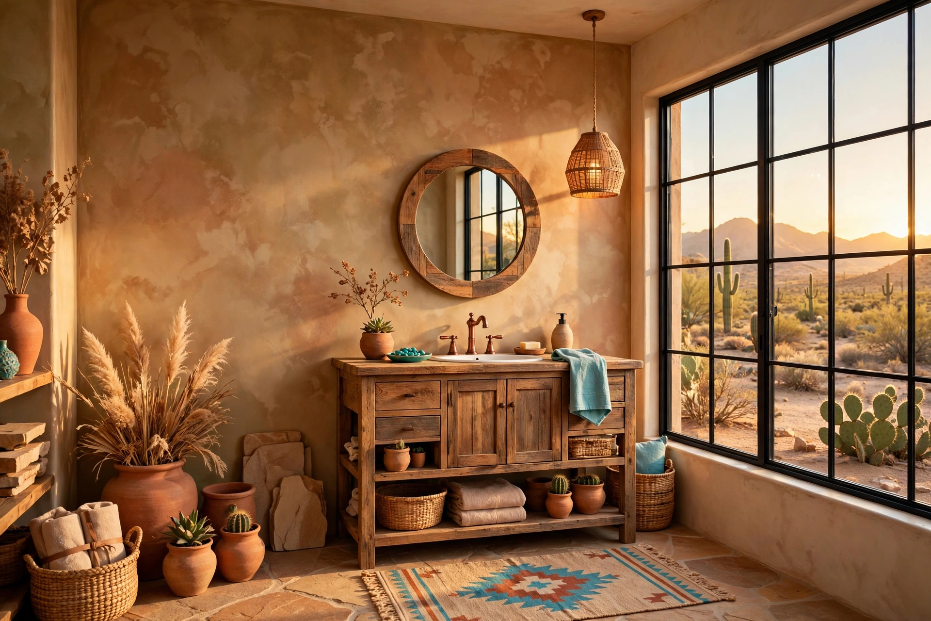 Try a limewash or textured wall finish