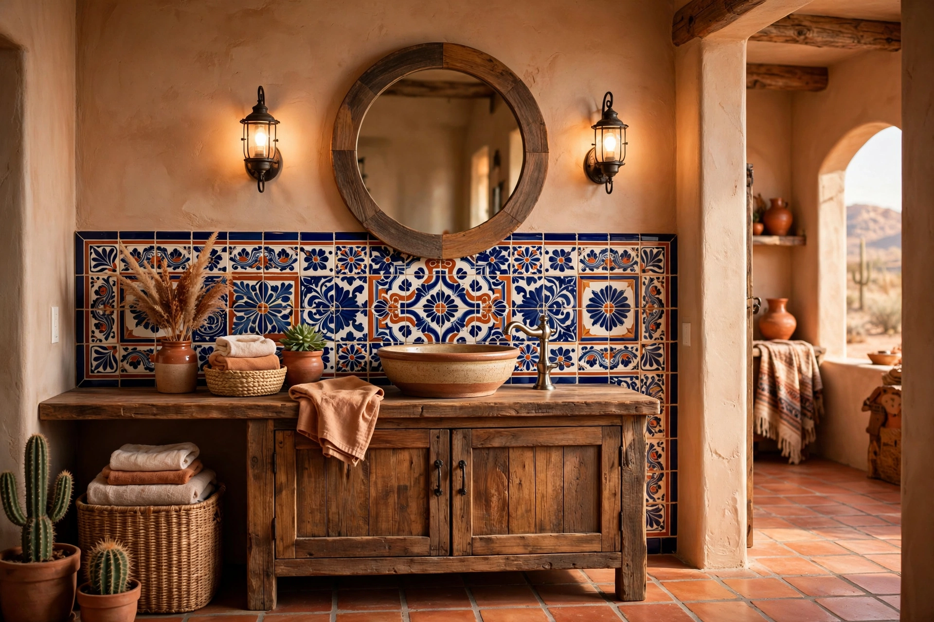 Add a Talavera tile accent wall