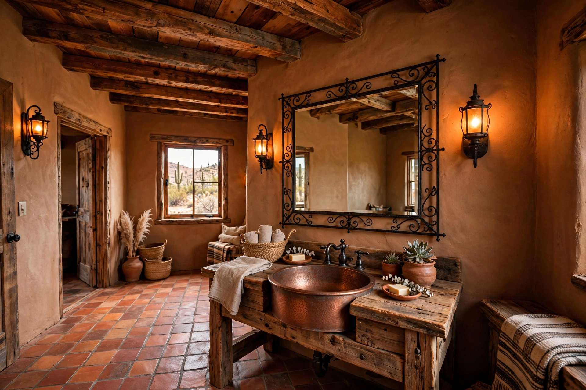 Expose a wood beam ceiling