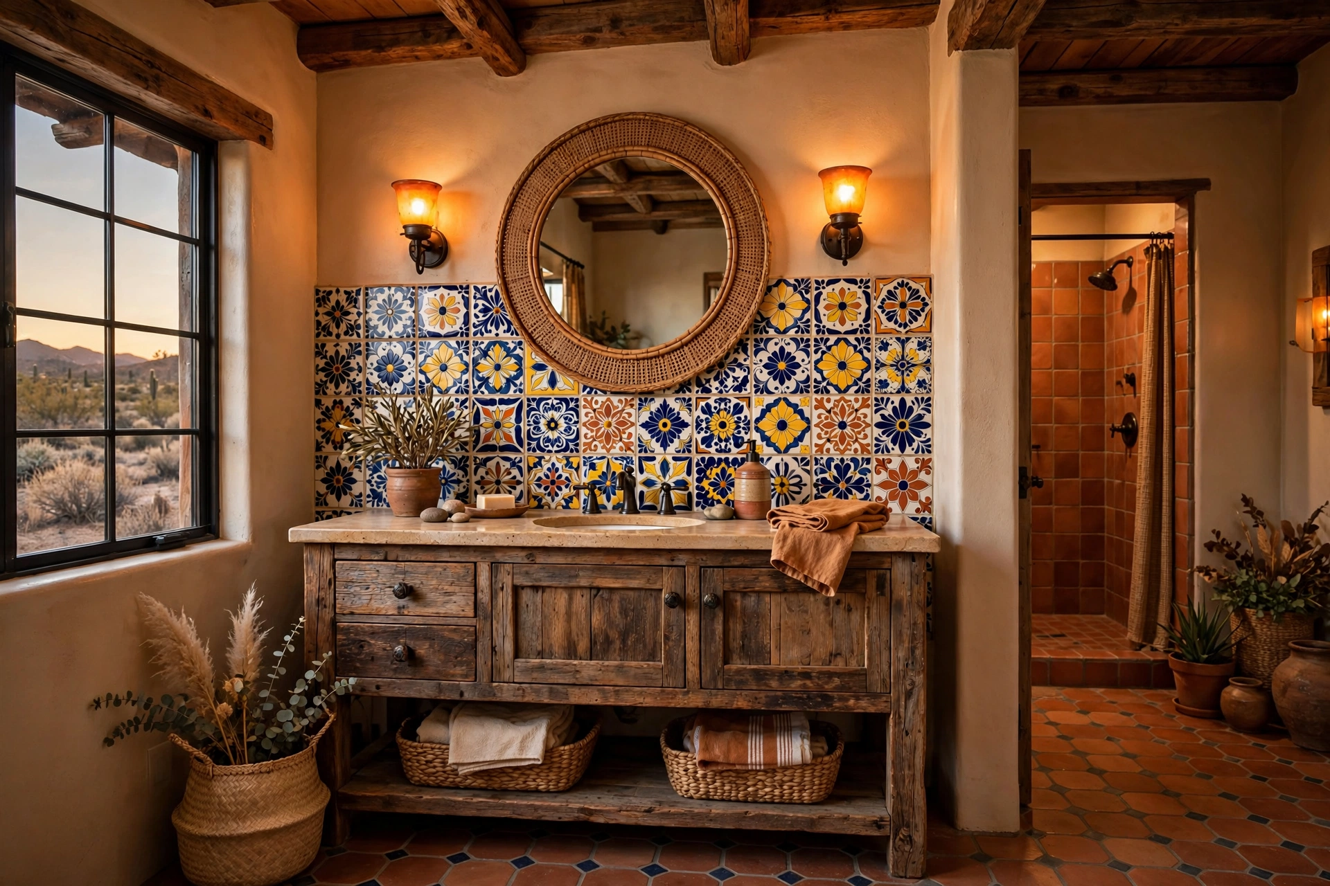 Paint a Talavera-style backsplash