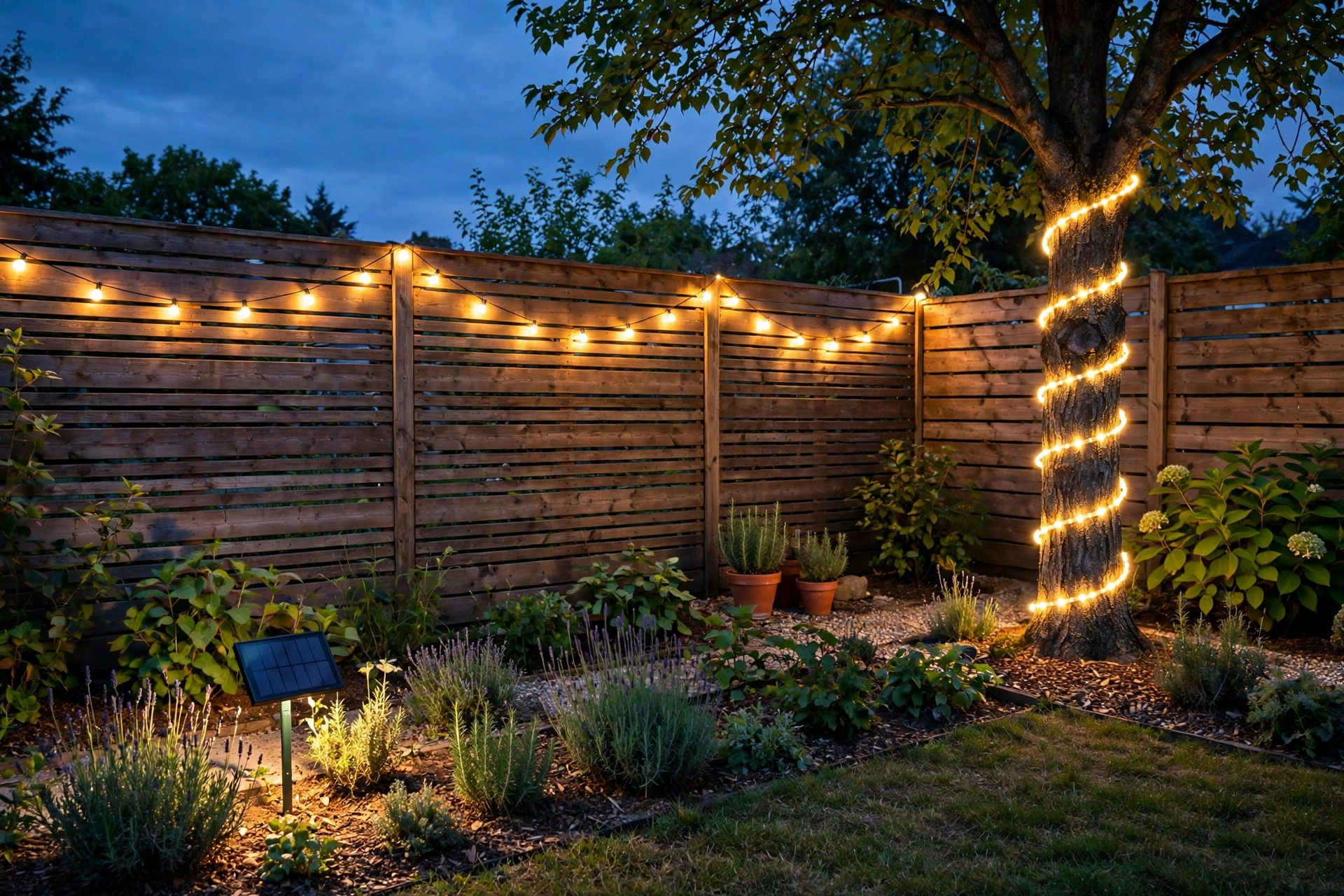 A Solar String Light Set for Cord-Free Zones